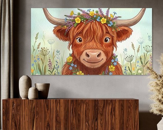 Example of the artwork in a room
