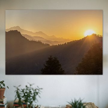 Sonnenaufgang in den Bergen