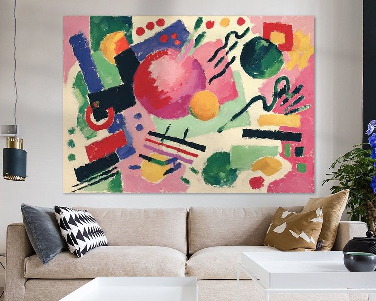 Example of the artwork in a room