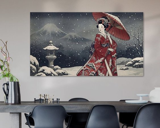 Example of the artwork in a room