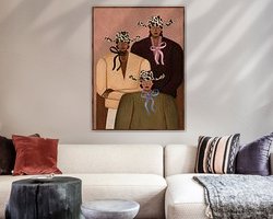 Example of the artwork in a room