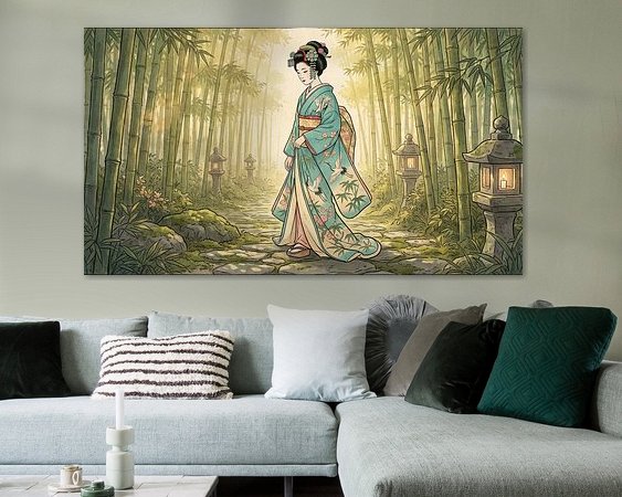 Example of the artwork in a room