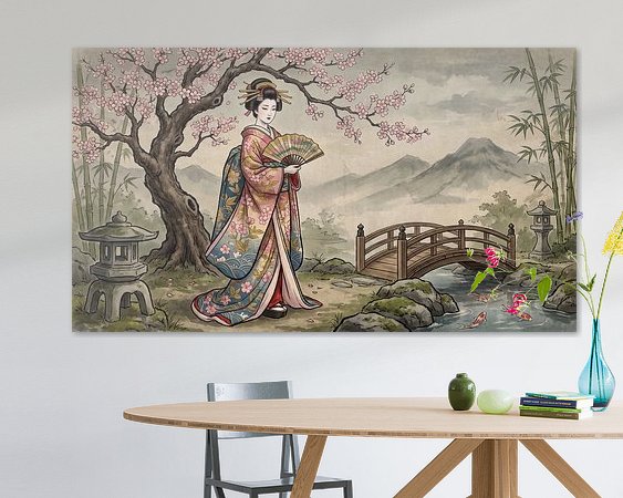 Example of the artwork in a room