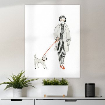Spaziergang durch das Dorf mit dem Hund von Marjolijn Broekema