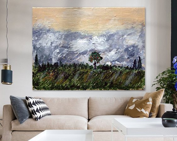 Example of the artwork in a room