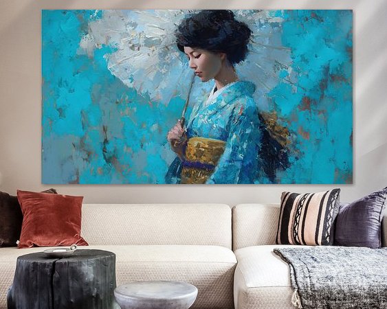 Example of the artwork in a room