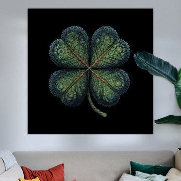 Künstlerisches Vierblättriges Kleeblatt von TheXclusive Art