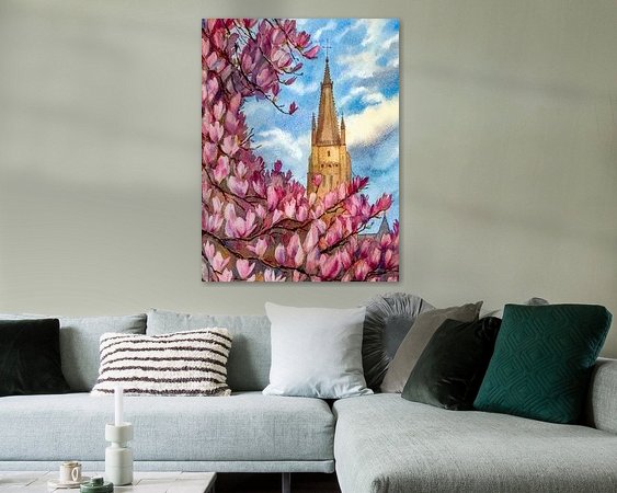 Example of the artwork in a room