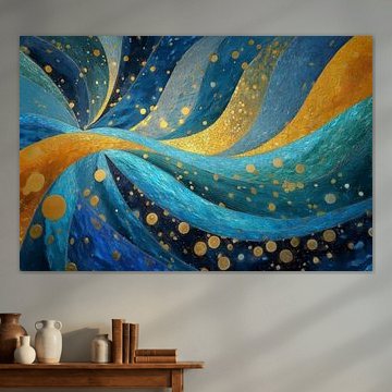 Gilded Currents II – Golden Flow by Whale & Sons