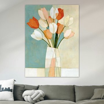 Pastel Tulip Splendour by Bert Nijholt