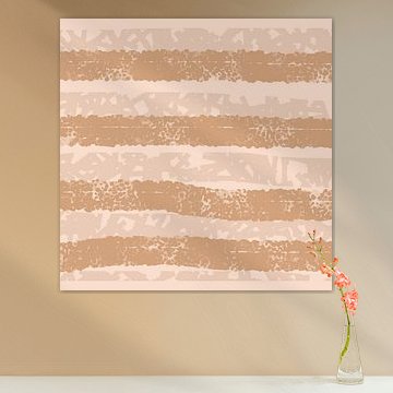 Warm neutral abstract pattern. by Dina Dankers