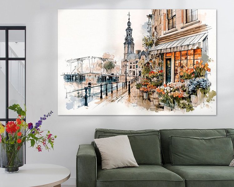 Example of the artwork in a room