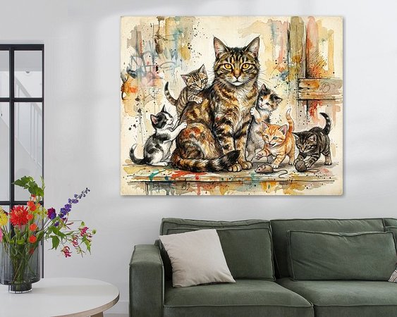 Example of the artwork in a room
