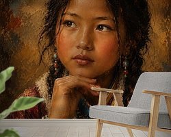 Example of the artwork in a room