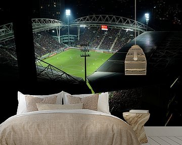 Stadion Galgenwaard in Utrecht während des KNVB-Pokal-Halbfinales von Donker Utrecht