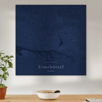 Vintage map of Eimsbüttel, Germany