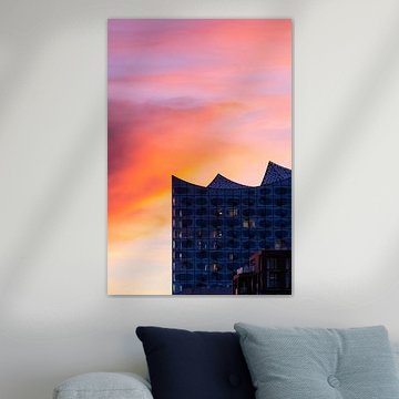 De Elbphilharmonie tijdens het gouden uur
