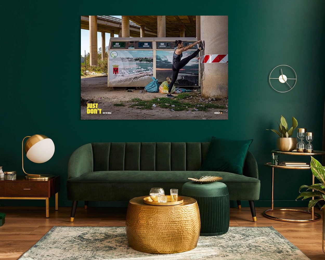 Example of the artwork in a room
