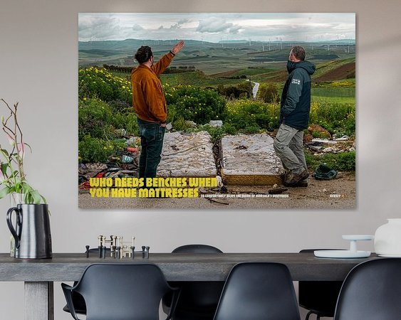 Example of the artwork in a room