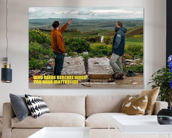 Example of the artwork in a room