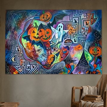 Halloween abstrakt von Jutta Maria Pusl