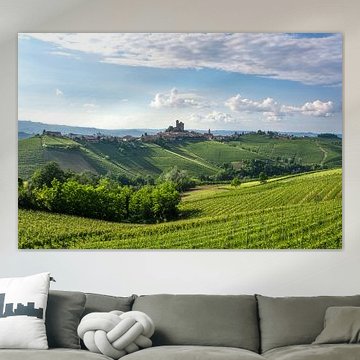 Serralunga d'Alba Village and Vineyards, Langhe Piedmont, Italy by Stefano Orazzini