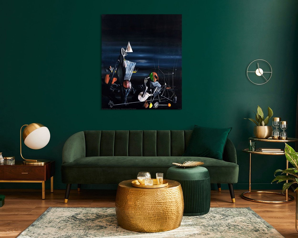 Example of the artwork in a room