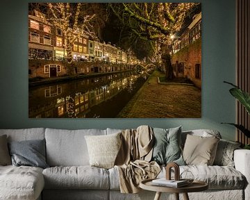 Utrecht, Oudegracht, Nederland van Peter Bolman