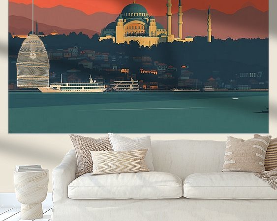 Example of the artwork in a room