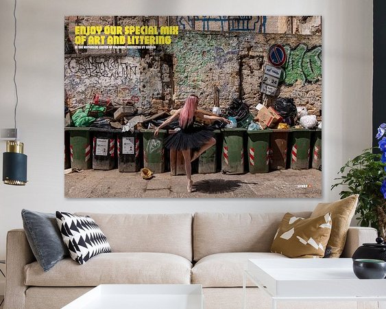 Example of the artwork in a room