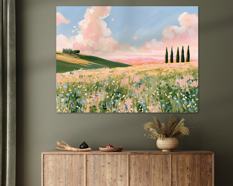 Example of the artwork in a room