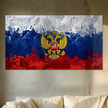 Textured Russian Flag