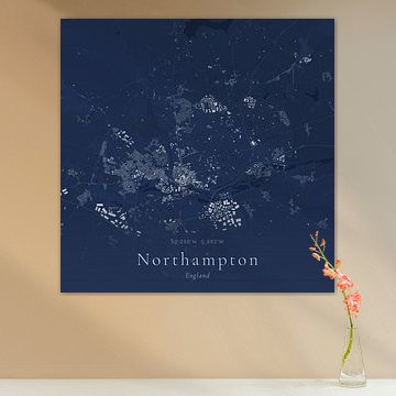 Historische Landkarte von Northampton, Vereinigtes Königreich von Ortsdrucke