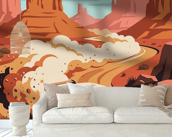 Example of the artwork in a room