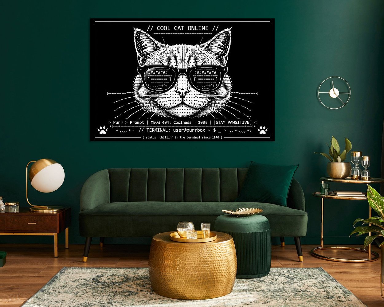 Example of the artwork in a room