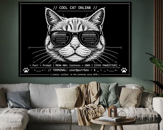 Example of the artwork in a room