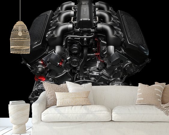 Example of the artwork in a room