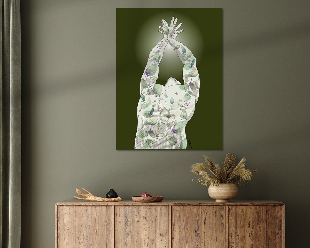 Example of the artwork in a room