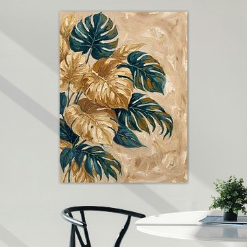 Élégance tropicale dorée sur Imene Manou