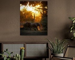 Example of the artwork in a room