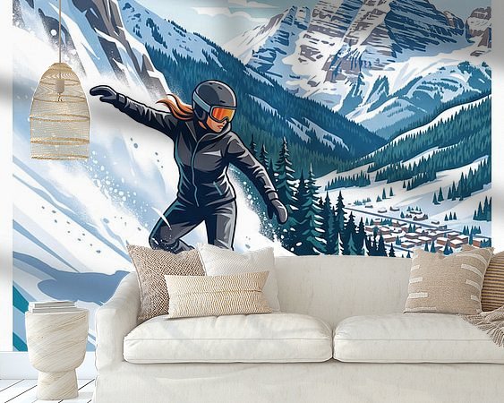 Example of the artwork in a room