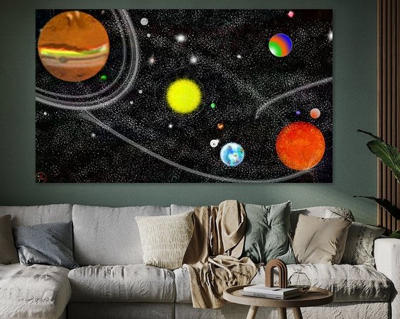 Example of the artwork in a room