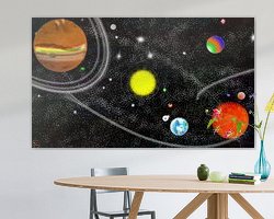 Example of the artwork in a room