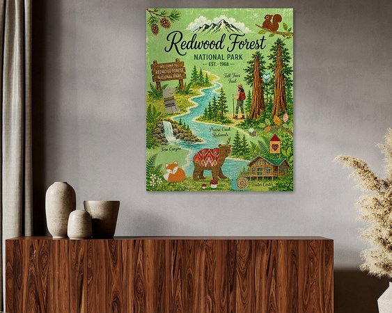 Example of the artwork in a room