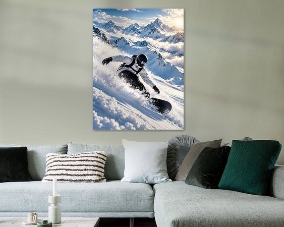 Example of the artwork in a room