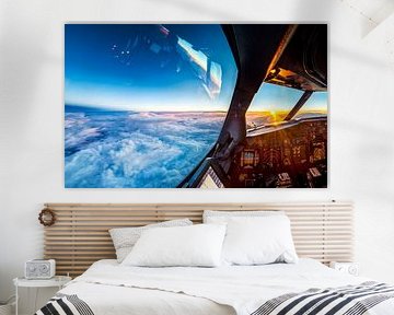 Sonnenuntergang auf einer Höhe von 11 km von Martijn Kort