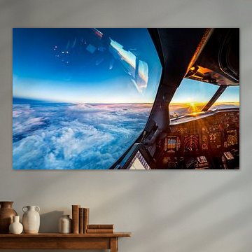 Sonnenuntergang auf einer Höhe von 11 km von Martijn Kort