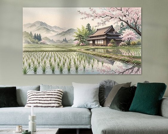 Example of the artwork in a room
