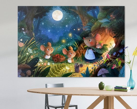 Example of the artwork in a room