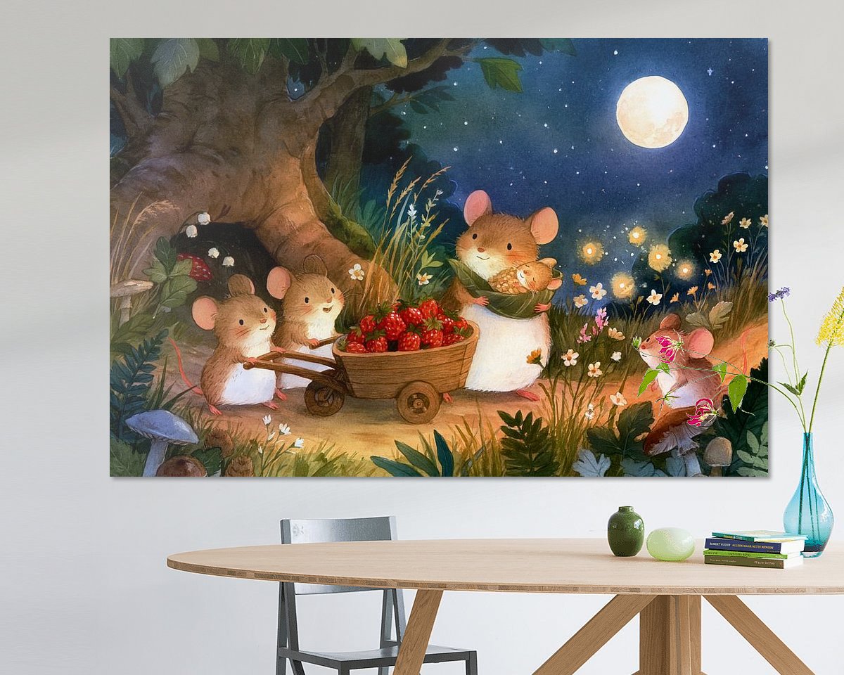 Example of the artwork in a room